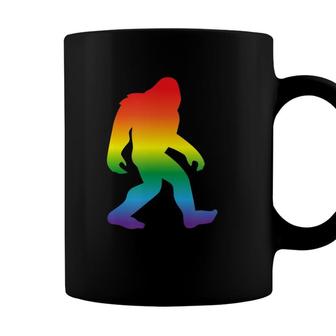 Rainbow Bigfoo Cute Funny Gay Pride Month Lgbtq Gift Coffee Mug - Seseable