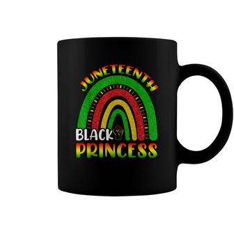Rainbow Juneteenth Black Princess Afro Women Freedom 1865 T-Shirt Coffee Mug - Seseable