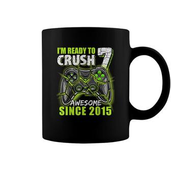 Ready To Crush 7 Awesome 2015 Video Game 7Th Birthday Boy Coffee Mug - Seseable