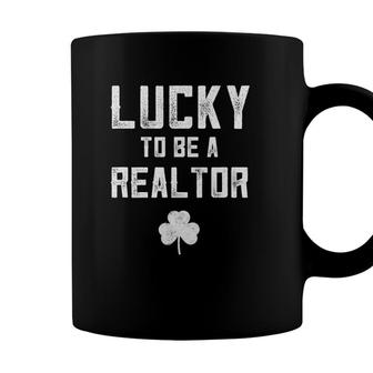 Real Estate Agent Gifts Lucky To Be A Realtor St Patricks Coffee Mug - Seseable