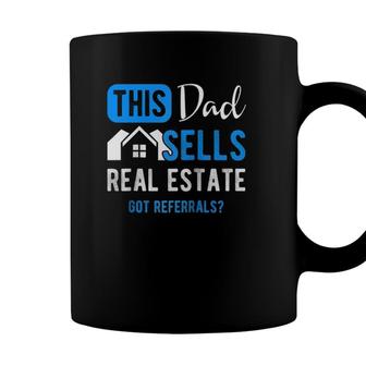 Real Estate Agent Men Dad Funny Realtor Gift Raglan Baseball Coffee Mug - Seseable