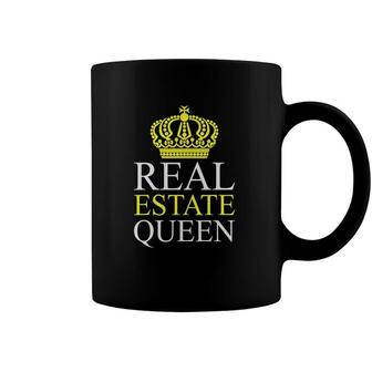 Real Estate Queen Realtor Female Coffee Mug | Mazezy