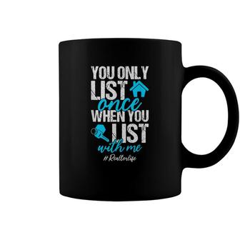 Realtor Life Funny Real Estate Agent Sold Quote Coffee Mug - Seseable