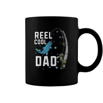 Reel Cool Dad Fishing Lover Fisherman Angler Fathers Day Coffee Mug - Seseable