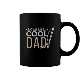 Reel Cool Dad - Pun Fathers Day Fishing Quote Funny Fisher Coffee Mug - Seseable