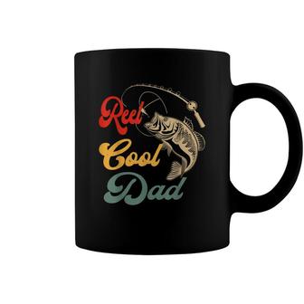 Reel Cool Dad Retro Vintage Fishing Dad Gift Coffee Mug - Seseable