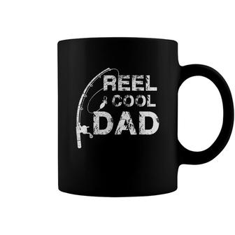 Reel Cool Papa Fishing Dad Gifts Fathers Day Fisherman Fish Coffee Mug - Seseable