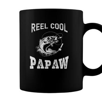Reel Cool Papaw Fisherman Grandpa Fathers Day Fishing Gifts Coffee Mug - Seseable