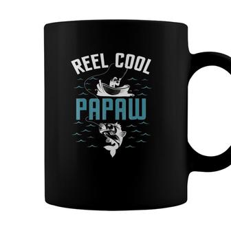Reel Cool Papaw Fishing Fathers Day Grandpa Gift Coffee Mug - Seseable