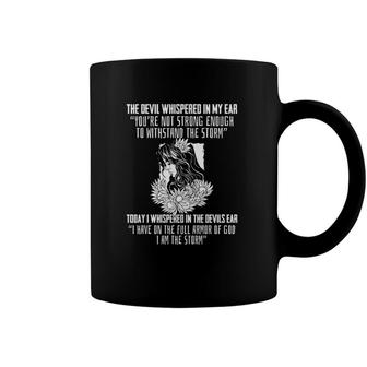 Religious Saying I Am The Storm Armor Of God Christian Coffee Mug | Mazezy