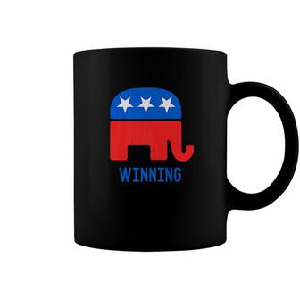 Republican Gop Elephant Winning Coffee Mug - Monsterry