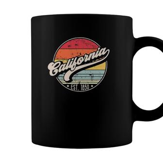 Retro California Home State Ca Cool 70S Style Sunset Coffee Mug - Seseable