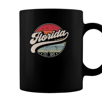 Retro Florida Home State Fl Cool 70S Style Sunset Coffee Mug - Seseable
