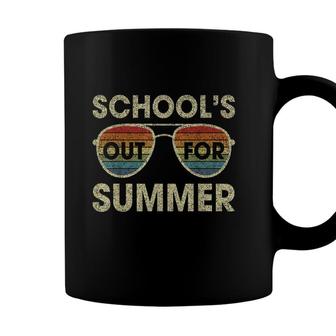 Retro Last Day Of School- Schools Out For Summer Teacher Day Coffee Mug - Seseable