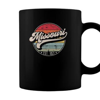 Retro Missouri Home State Mo Cool 70S Style Sunset Coffee Mug - Seseable