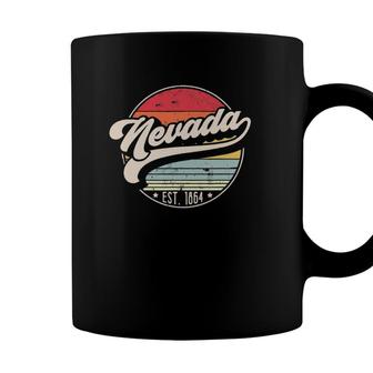 Retro Nevada Home State Nv Cool 70S Style Sunset Gift Coffee Mug - Seseable