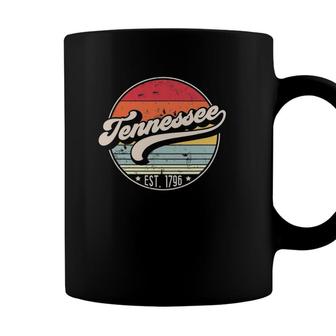 Retro Tennessee Home State Tn Cool 70S Style Sunset Gift Coffee Mug - Seseable
