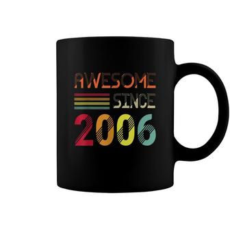 Retro Vintage Awesome Since 2006 16Th Birthday Coffee Mug - Seseable