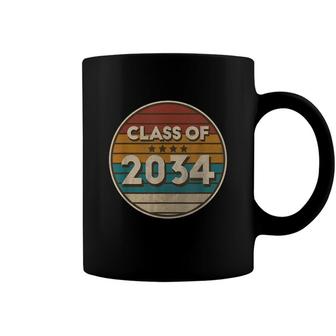 Retro Vintage Class Of 2034 Grow With Me First Day Of School Coffee Mug - Seseable
