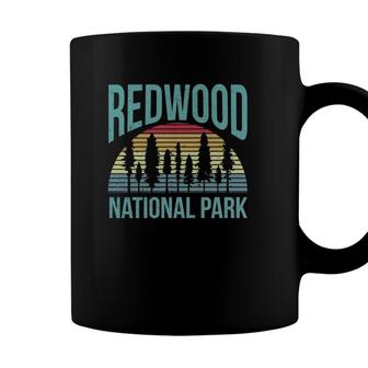 Retro Vintage National Park - Redwood National Park Coffee Mug - Seseable