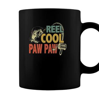Retro Vintage Reel Cool Paw Paw Fathers Day For Grandpa Dad Coffee Mug - Seseable