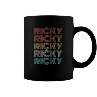 Retro Vintage Ricky Personalized Custom Coffee Mug | Mazezy CA