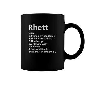 Rhett Definition Personalized Name Funny Birthday Gift Idea Coffee Mug | Mazezy