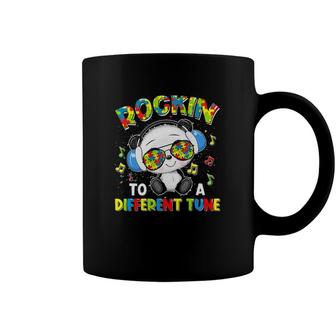 Rockin To A Different Tune Panda Autism Awareness Boys Kids Coffee Mug | Mazezy