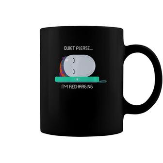 Ron’S Gone Wrong Quiet Please I’M Recharging Coffee Mug | Mazezy