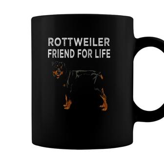 Rottweiler Friend For Life Dog Friendship Coffee Mug - Seseable