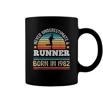 Runner Born In 1982 40Th Birthday Running Gift Dad Coffee Mug - Seseable