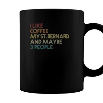 Saint Bernard Dog Owner Coffee Lovers Quote Gift Vintage Coffee Mug - Seseable