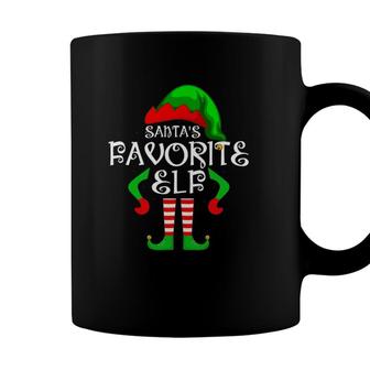 Santas Favorite Elf Christmas Family Matching Costume Pjs Coffee Mug - Seseable