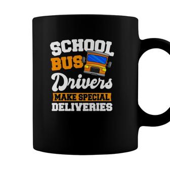 School Bus Driver Yellow Shuttle Student Service Vehicle Coffee Mug - Seseable