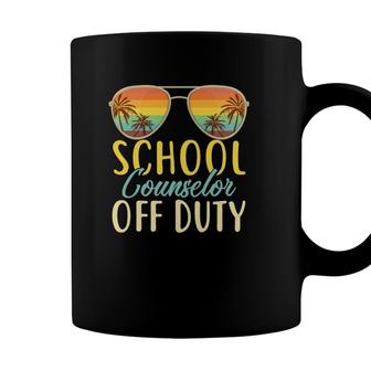 School Counselor Off Duty Last Day Of School Summer Teachers Coffee Mug - Seseable