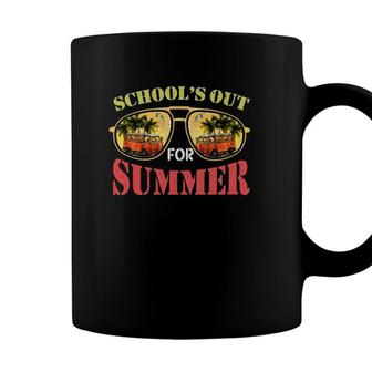 Schools Out For Summer Happy Last Day Of School Graduation Vacation Trip Vintage Coffee Mug - Seseable