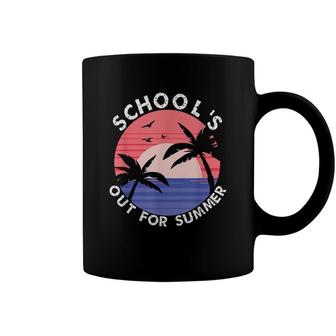 Schools Out For Summer Last Day Of School Retro For Teacher Coffee Mug - Seseable
