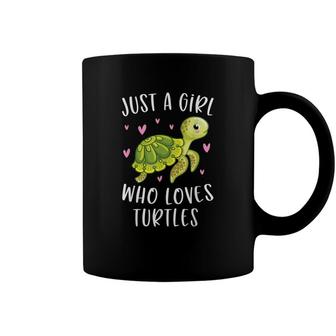 Sea Turtle For Girls Just A Girl Who Loves Turtles Coffee Mug - Seseable