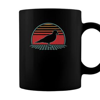 Seagull Bird Retro Vintage 80S Style Birding Gift Coffee Mug - Seseable