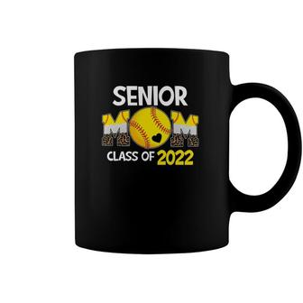 Senior Mom Class Of 2022 Softball Mama Graduation Leopard Coffee Mug | Mazezy