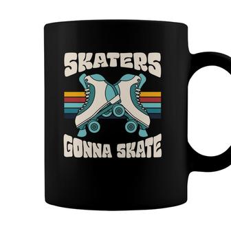 Skaters Gonna Skate Funny Vintage 80S 90S Styles Coffee Mug - Seseable