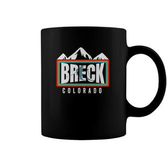 Ski Breckenridge Co Retro Cool Colorado Breck Vintage Ski Coffee Mug | Mazezy