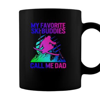 Ski Dad Fathers Day Favorite Ski Buddies Call Me Dad Coffee Mug - Seseable