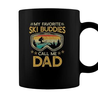 Skiing - My Favorite Ski Buddies Call Me Dad Snow Coffee Mug | Seseable FR