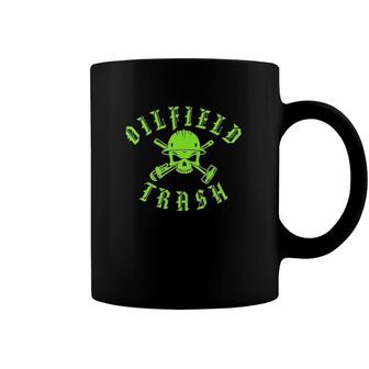 Skull And Hard Hat Oilfield Trash For Oil Industry Coffee Mug | Mazezy