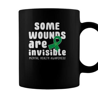 Some Wounds Are Invisible Mental Health Awareness Month May Coffee Mug - Seseable