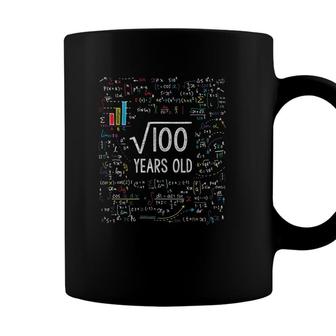 Square Root Of 100 10Th Birthday 10 Years Old Gifts Math Bday Coffee Mug - Seseable