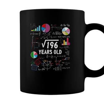 Square Root Of 196 14Th Birthday 14 Years Old Gifts Math Nerd Coffee Mug - Seseable