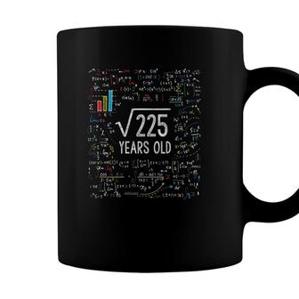 Square Root Of 225 15Th Birthday 15 Years Old Gifts Math Bday Coffee Mug - Seseable