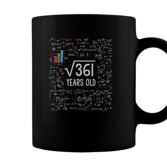 Square Root Of 361 19Th Birthday 19 Years Old Gifts Math Bday Coffee Mug - Seseable
